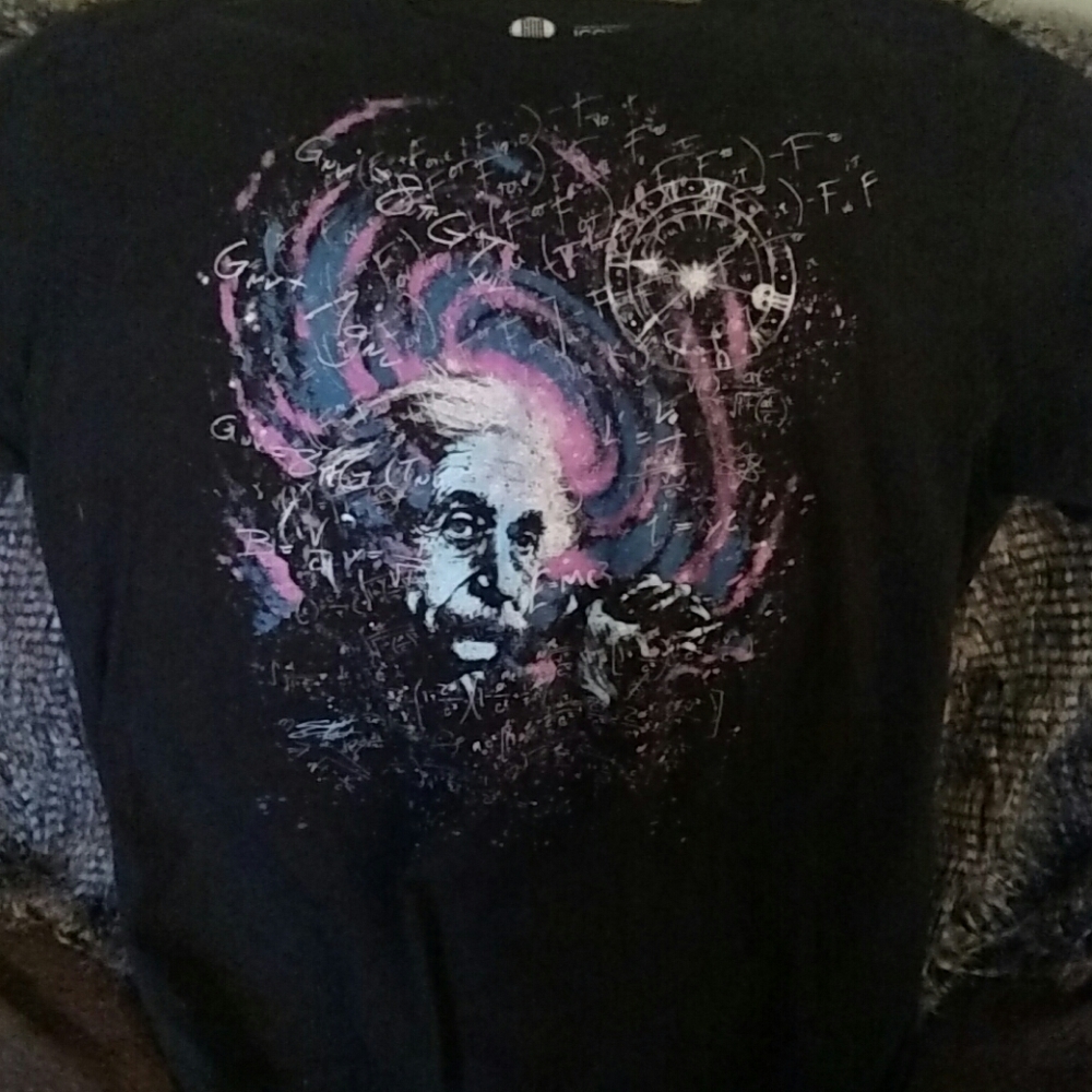 Einstein t-shirt by Stephen Fishwick